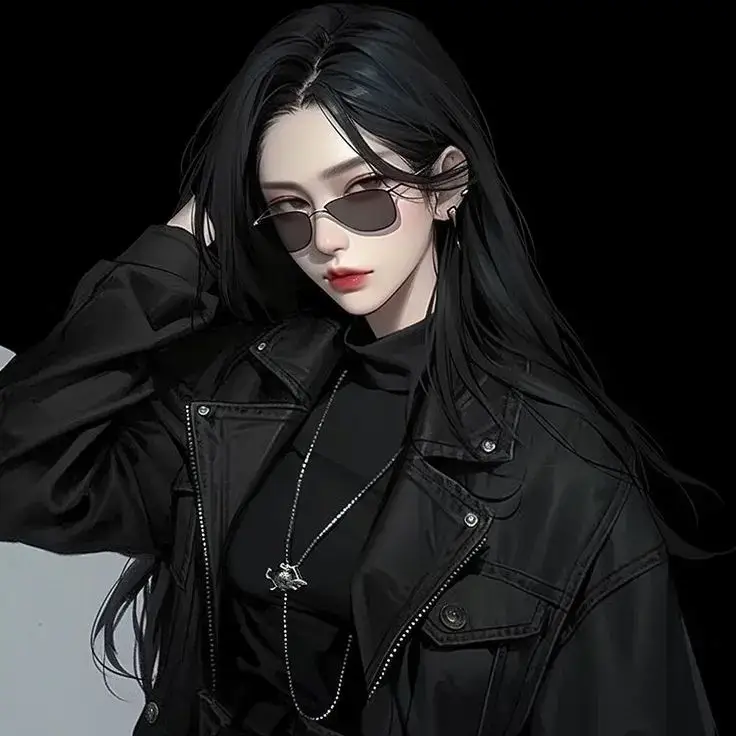Handsome girl 😎🖤❣️✨✨   #pretty #fyp #coolgirl #pfp #follow #girlpho #art #black #❤️ #pfpideas #girly #cool #handsome #mafiagirl #lovely 