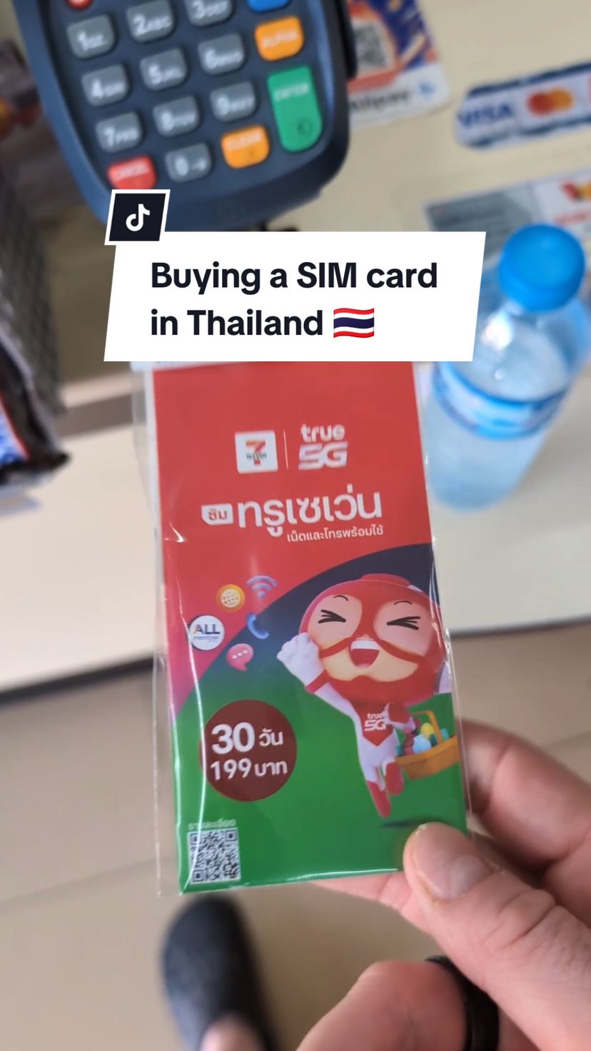 Quick how to on buying Sims cards in Thailand as I've spoke to someone many people who panic bought one in the airport.  REMEMBER TO KEEP YOUR HOME SIM CARD SO YOU DONT LOSE YOUR NUMBER WHEN YOU GET BACK HOME.  #simcard #backpacking #backpackingtips #backpackers #7eleven #thailandtips #traveladvice 