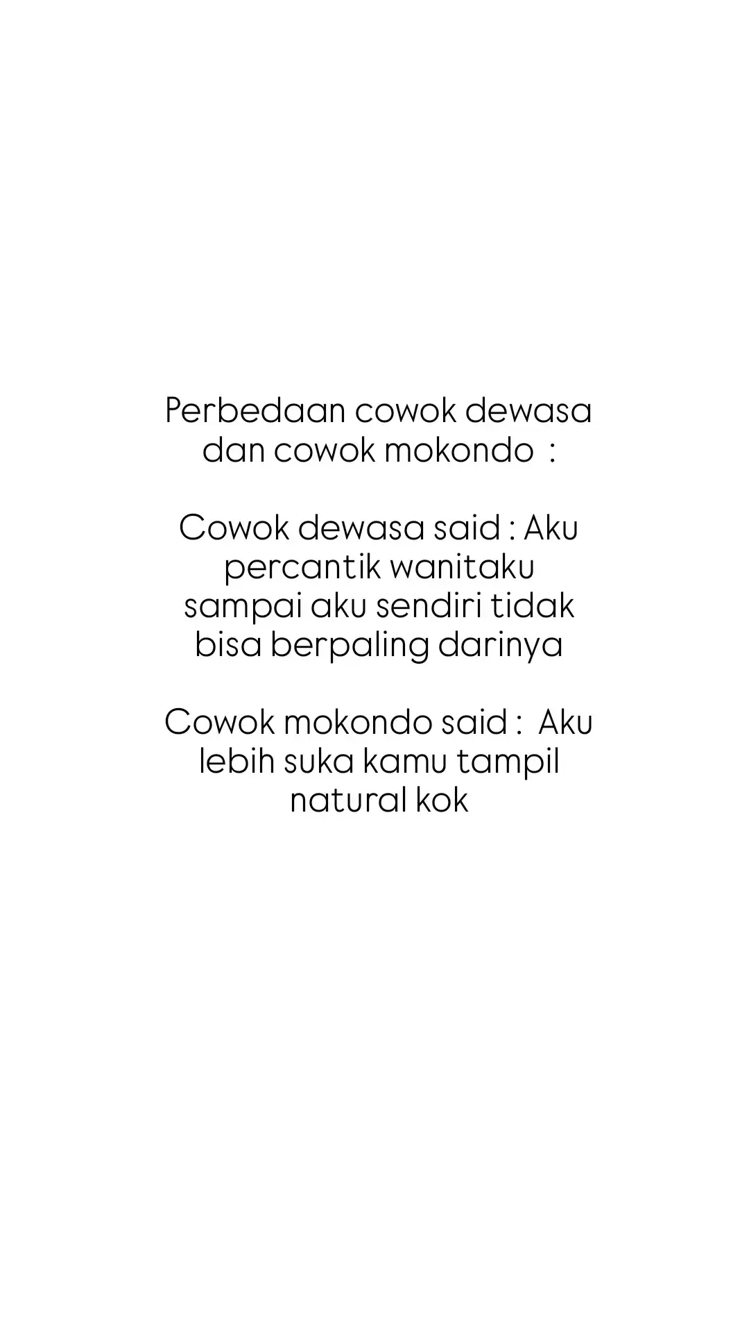 perbedaan cowok dewasa dan cowok mokondo !#fypシ゚viral #fyppppppppppppppppppppppp #katakata #katabijak #storygalau #quotesoftheday #JelajahLiburan 