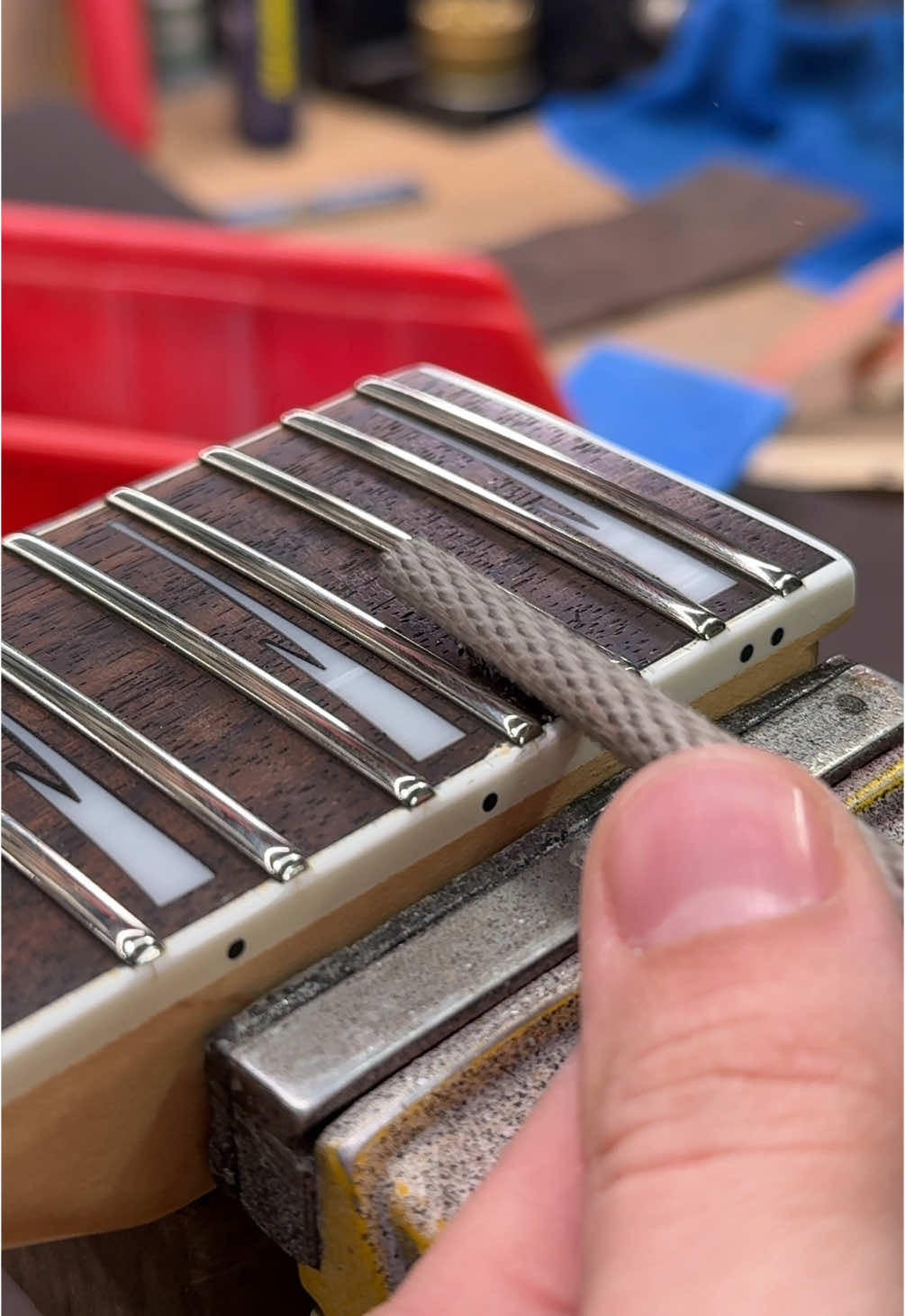 Customizing My Ibanez with a Partial Scallop Job  #guitar #guitarist #Guitartips #satisfying #asmr #GuitarMaintenance 