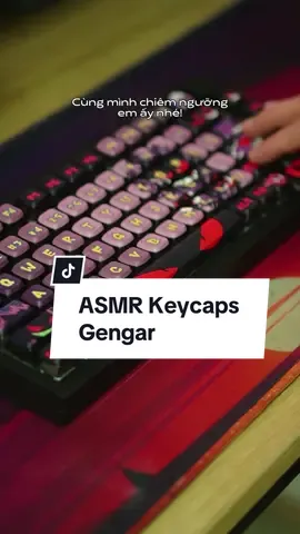 ASMR Keycaps Gengar: Khi âm thanh và Pokemon hòa quyện! 🎶👻 #benbanbi #benwithworkspace #HomeOffice #ASMRMagic #PuddingKeys 