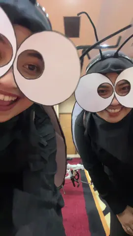 akibat terlalu heboh matanya mau copot 🙏 🤡🎃🪰👀 #halloween #halloweencostume #halloween2024 #costume #costumeideas #costplay #animalcostume 