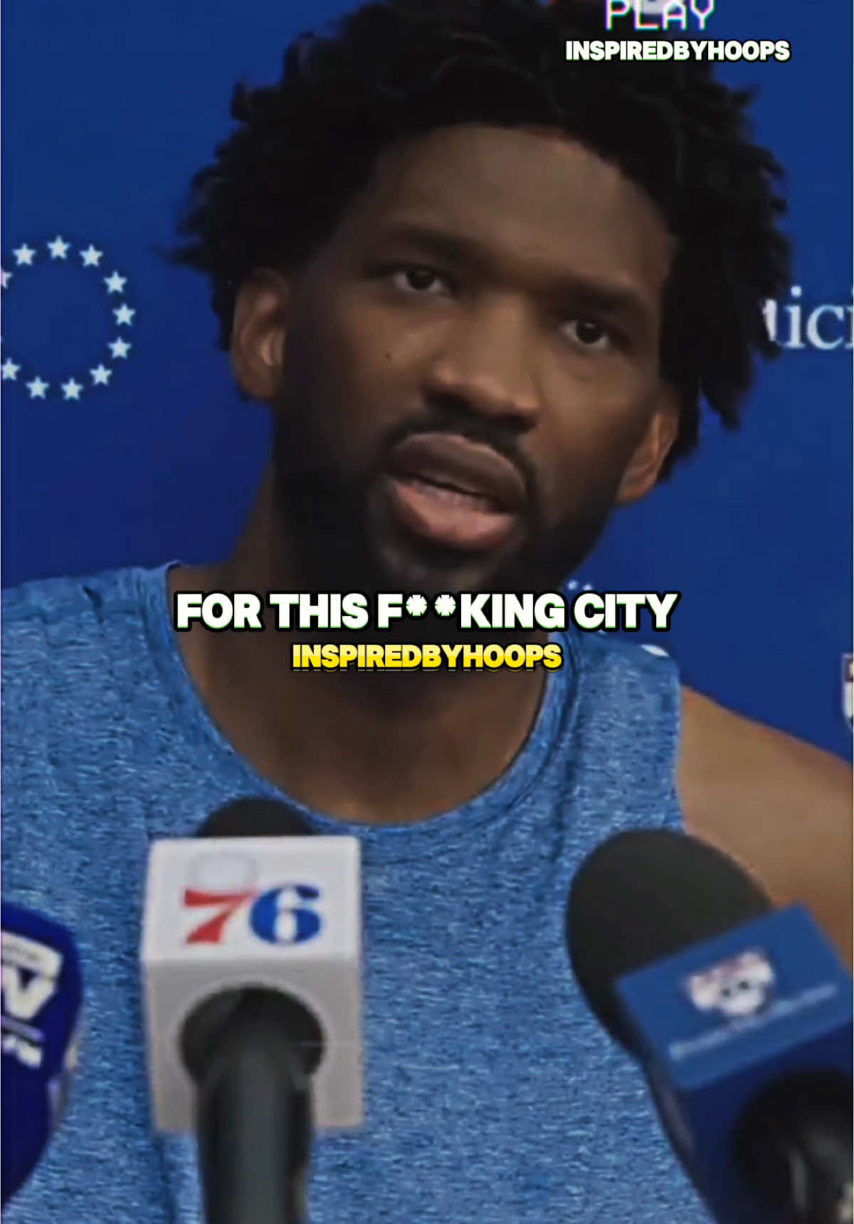 Joel Embiid fires back at the media 😳 #fyp #foryoupage #NBA #hoops #basketball #joelembiid #goat #viral #philadelphia #ballislife #media 