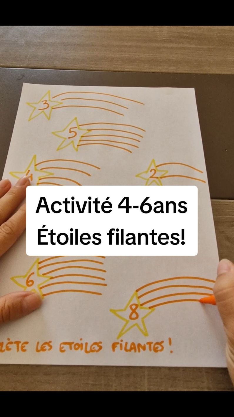 La tête dans les étoiles! Ici on travaille la motricité et la réflexion dans l'association d'un chiffre avec sa quantité.  #learningisfun #activiteenfant #maternelle #kidsactivities #momof2 