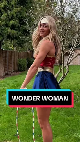 One more throwback before we move on from Halloween 😆 #wonderwoman #jumprope #skipping #fyp  