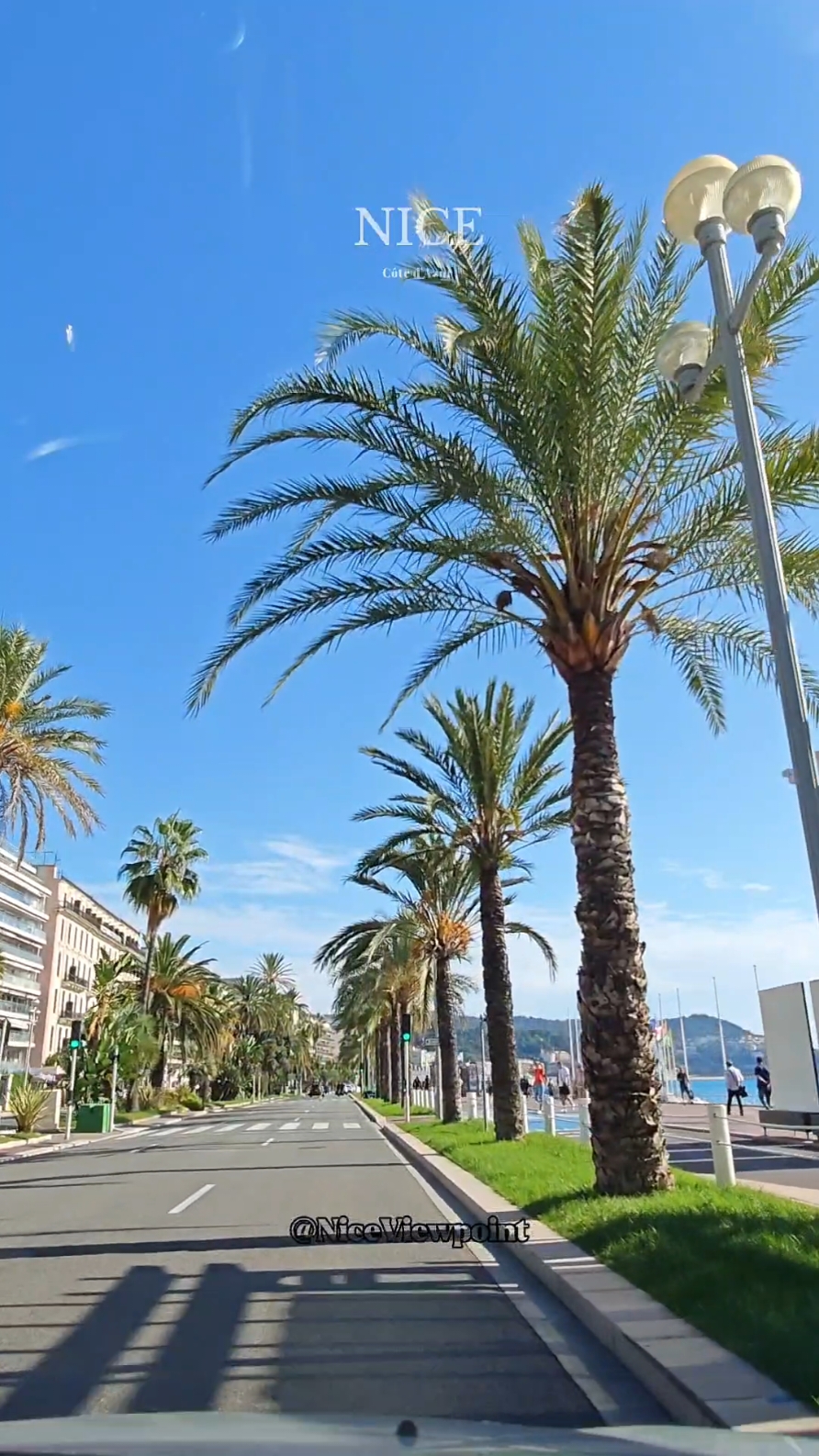 Nice 📍 côte d'azur 🏝️ Promenade des anglais #vuemagnifique #promenadedesanglais #cotedazur #suddelafrance #borddemer 