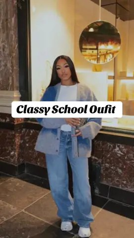 School day but make it fashion 💯Stepping up the style game with this school outfit! #creatorsearchinsights #school?outfits #campus 