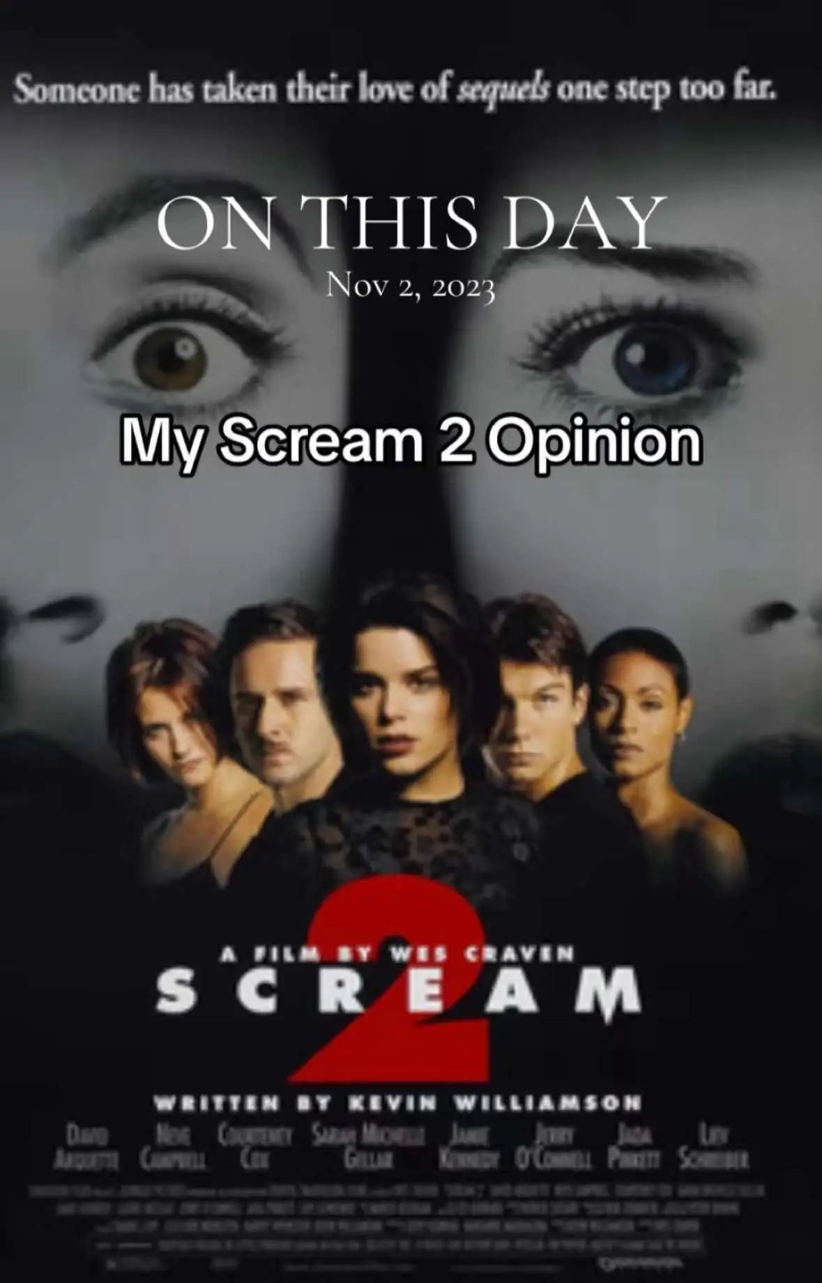 #onthisday #scream2 #screammovie #ghostface #fyp 