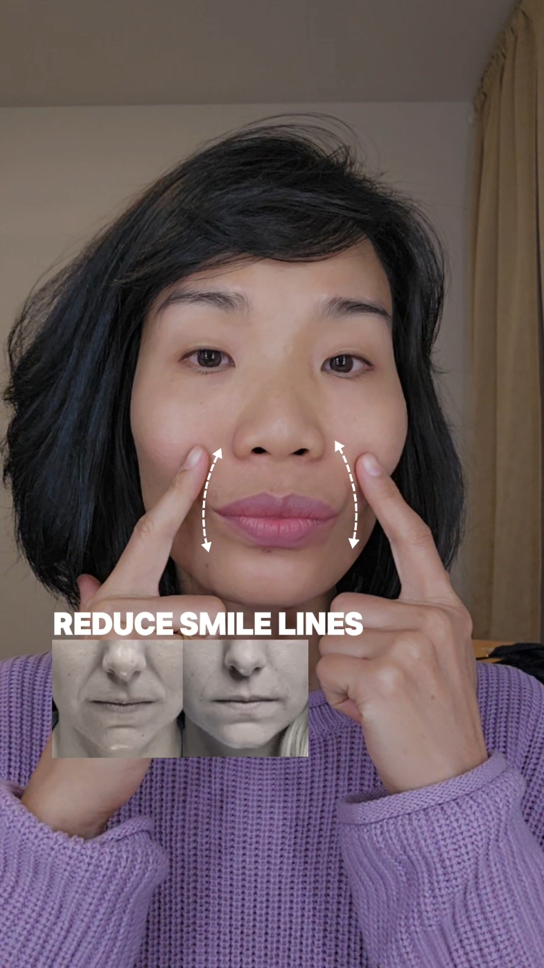 Facial exercises can be an effective way to reduce smile lines by strengthening and toning the muscles around the mouth and cheeks. Regular practice of these exercises can increase skin elasticity and minimize the appearance of smile lines over time. Remember to keep the skin moisturized and use gentle, upward motions to avoid pulling on the skin. #trinhgeorgg #natrualbeauty #facialexercise #faceyoga #facelift #smilelines 