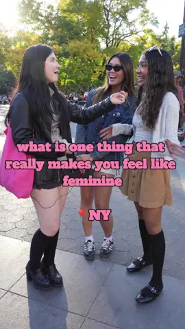 What is one thing that really makes you feel lil feminine. #lipleap #streetinterview #fyp #Love #girlpower #underwear