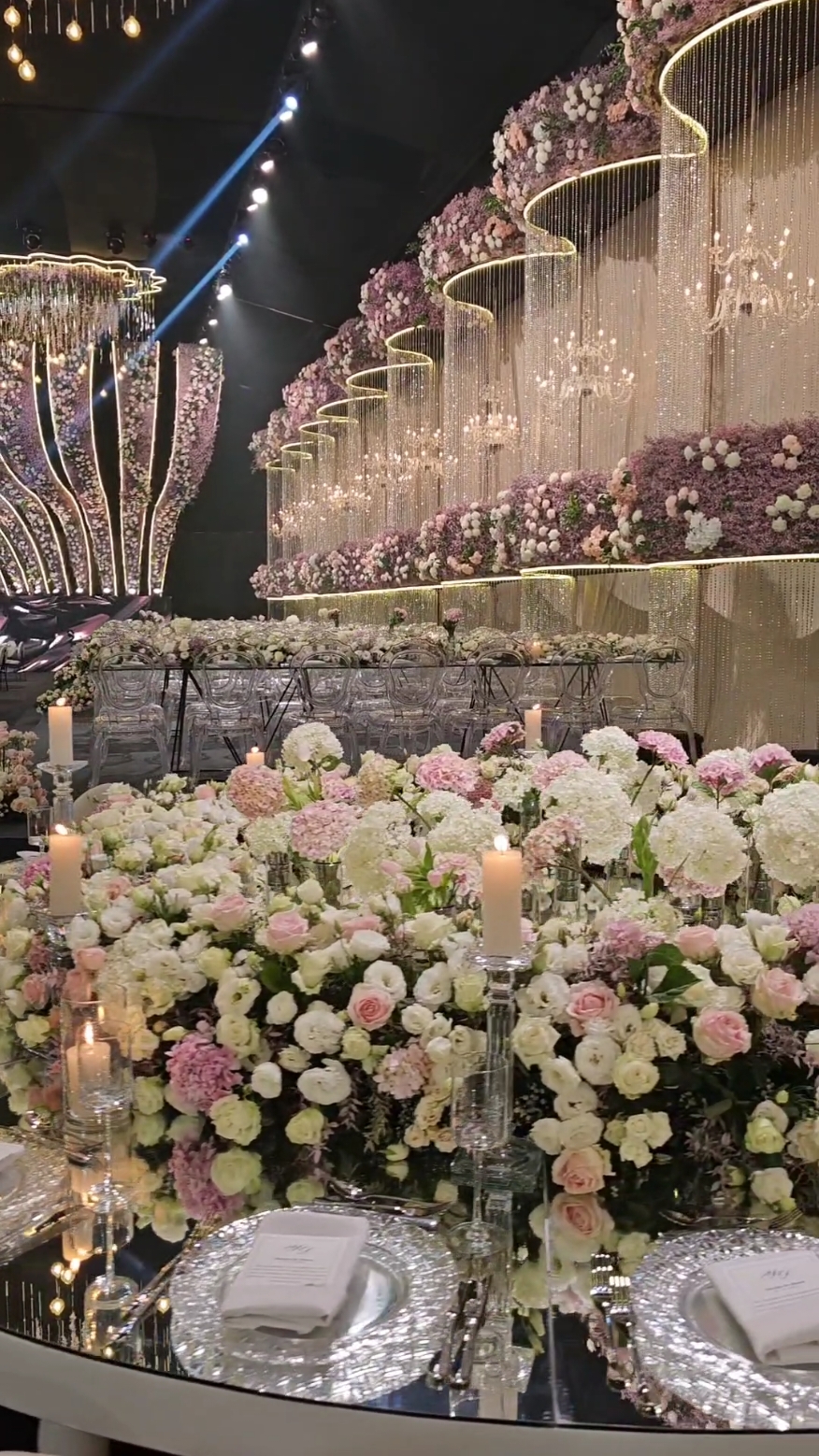 In a floral dreamland 🩷 #lebaneseweddings #fadifattouh #pinkwedding #pink #fyp #fypシ #fy #viral