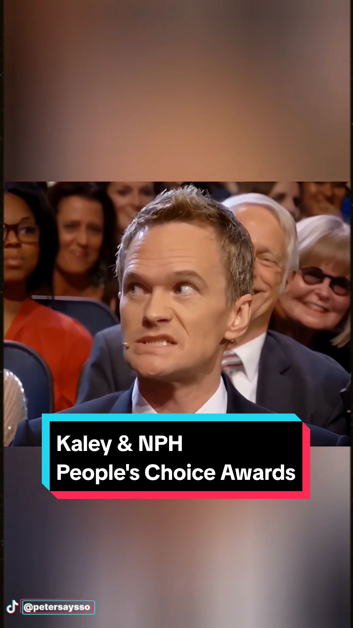 Kaley Cuoco sends Neil Patrick Harris to Glee-hab #neilpatrickharris #kaleycuoco #nph #penny #barneystinson #pca #awards #host #funny #thebigbangtheory #howimetyourmother #tbbt #himym 