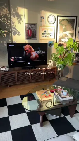 Sorry but im busy enjoying my rent #interiordesign #interiordecor #apartmenttherapy #apartmentdecor #apartmentinspo #menapartment #boyapartment #mensinterior 