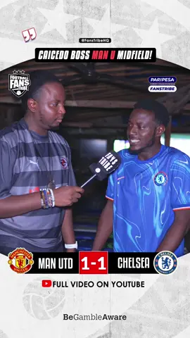 Watch the FULL INTERVIEW now on YouTube via link in bio 📺 🔥 🗣️ 😅  #naijatiktok #sportsontiktok #levelupafrica #nigeria #chelsea #manutd   #MUNCHE Manchester United 1-1 Chelsea highlights