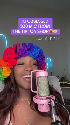 This Mic is ONLY $30 and its so dope!  AND ITS PINK OMG 😍💓 im obsessed 🥹 #fyp #contentcreatoressentials #tiktokshopblackfriday #tiktokshop #trending #tiktokshopcybermonday #microphones 
