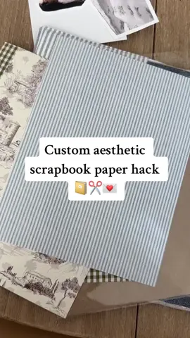 Took matters into my own hands for the scrapbook paper I envisioned ✂️✨  - i find high quality digital prints on pinterest or purchase on Etsy - print on matte paper from Persnicketyprints.com in the size of your pages (mines 8.5x11) #handmade #scrapbook #scrapbookinghack #babybook #babybookinspo #scrapbookinspo #crafts #baby #scrapbookhack #junkjournal 