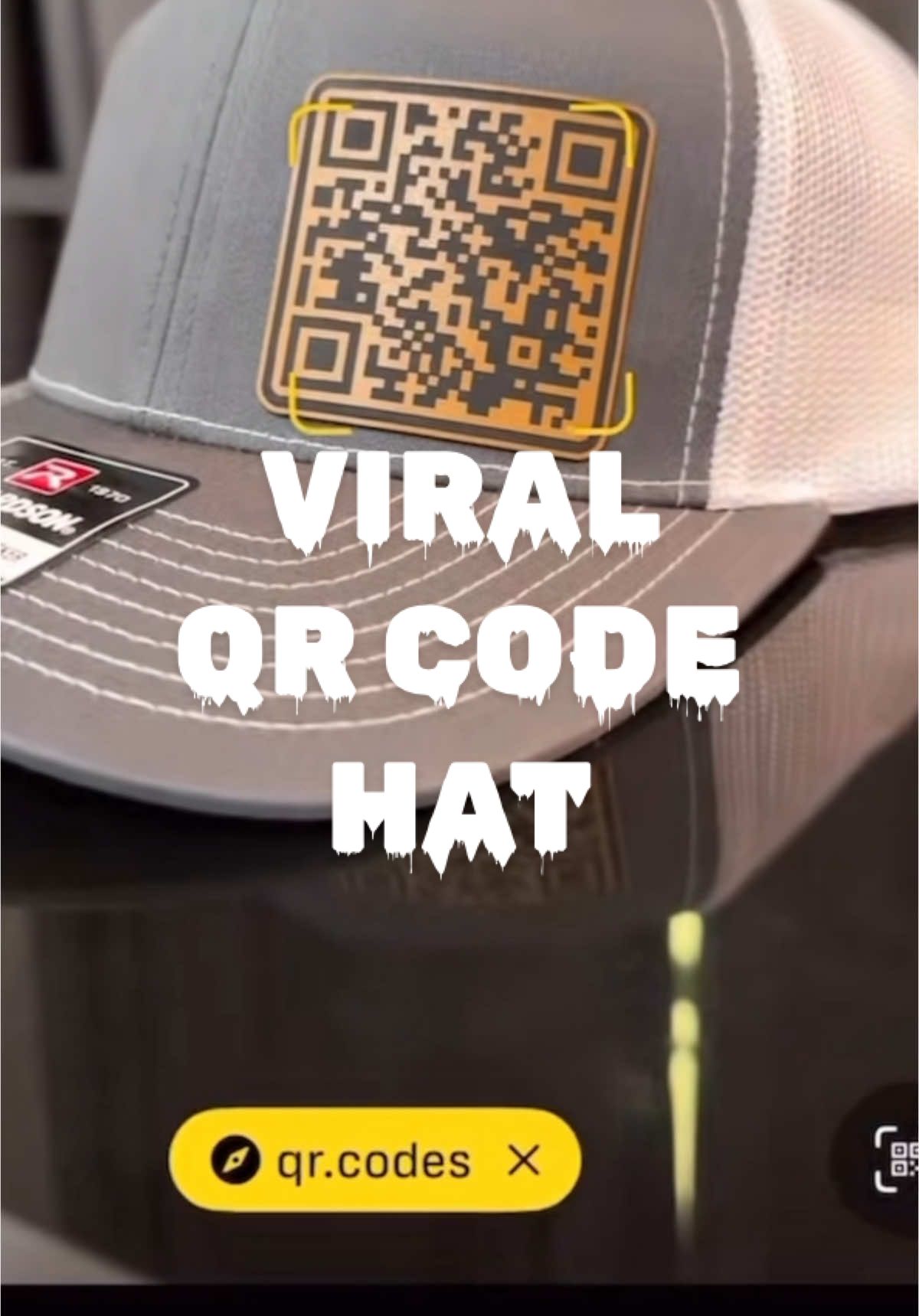 Your sign to get this viral QR hat for someone in your fmaily for Christmas!!  #funny #qrcodes #present #viralhat 