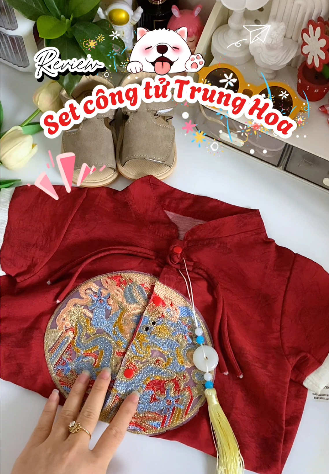 Mẫu Trung Hoa mặc tết cho bé ạ #dochobeyeu #babyclothes #salegiuathang #mevabe #xuhuongtiktok 