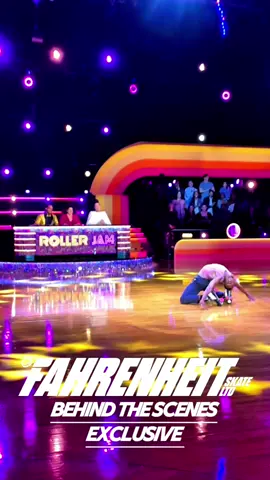 BTS OF LARON’S ICONIC ELIMISKATE PERFORMANCE ON #ROLLERJAM 😱🛼🔥  @Fahrenheit_Skates EXCLUSIVE🌡️🔥 #HausOfSk8 vs #Discoasis  Watch the FULL  -Episode 4- on @Max to see who makes it to the next round😉 #lar0nbest #rollerskating #StreamOnMax #MagnoliaNetwork #Fahrenheitskates #behindthescenes #fypシ゚viral #tvshow 