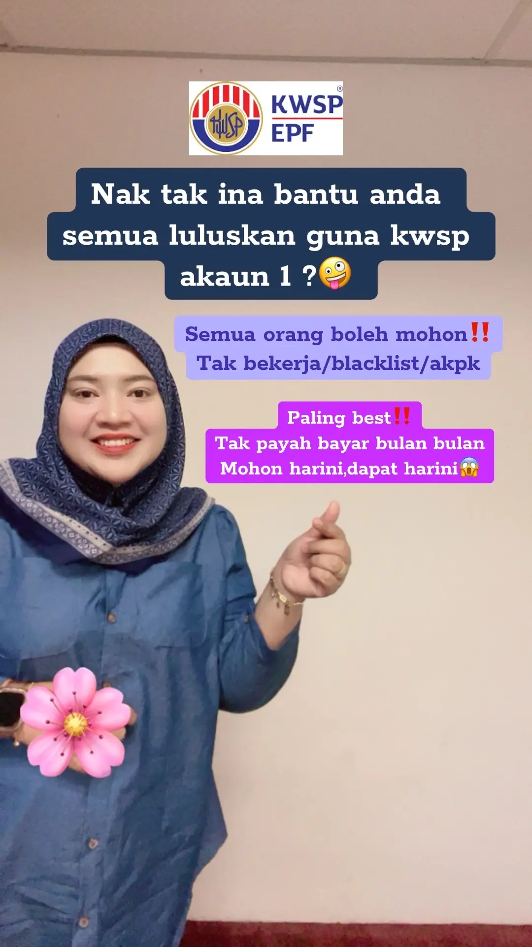 Jom ina bantu anda semua luluskan tunai segera guna akaun 1 je wehh😱 Kelayakan sampai beratus K‼️ tp tgok juga baki simpanan kwsp kome 😜 Syarat umur plak mana yg lahir tahun 1969,1970&1971‼️ silaa hadir ✅ jom buat semakn dgn ina 👉👉 #fyp #pinjamanonline #pinjamankwsp 