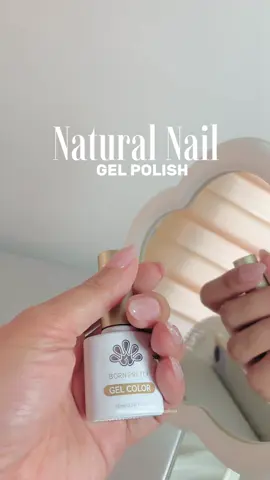 Most natural gel polish | Clean girl look 🤍 #gelpolish #naturalgelpolish #naturalnail #naturalnailpolish #bornpretty 
