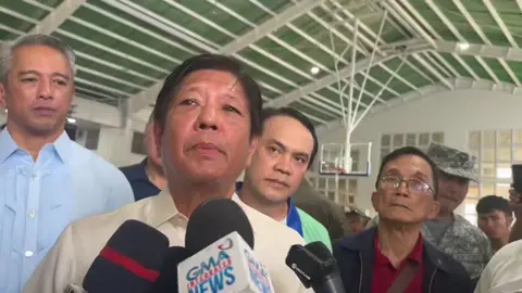 President Ferdinand “Bongbong” Marcos Jr. defends the government’s flood control projects, and says he welcomes any investigation into them. | via Ivan Mayrina/GMA Integrated News