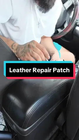 Worked pretty good #leatherrepair #leatherpatch #repairfurniture #furniturerestoration #TikTokShop #leather 