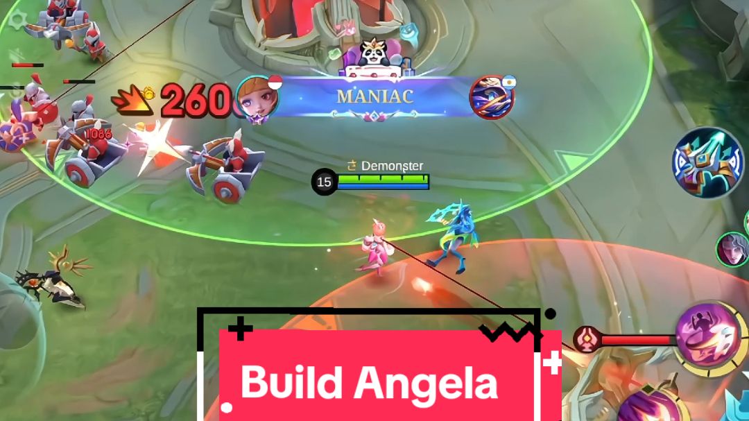 Set Emblem & Build Angela 1Hit? 🤫  Angela Di Tangan Lanang #MLBB #MLBBM6 #MLBBMEGASALE  #MLBonusBesar #mlbbcreatorbase #Demonster 