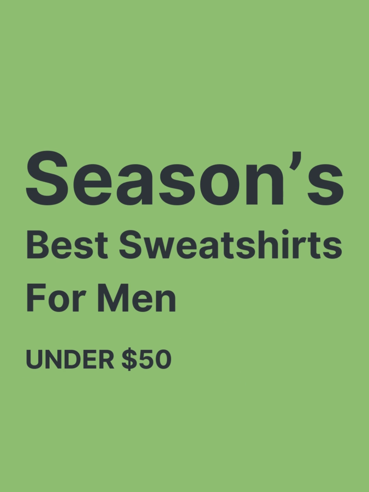 Stylish steals for him! Find the perfect sweatshirt under $50 that combines comfort, style, and budget-friendly vibes. Comment for the links!!  #AffordableFashion #MensStyle #SweatshirtFinds #BudgetLooks #AmazonFinds #Under50