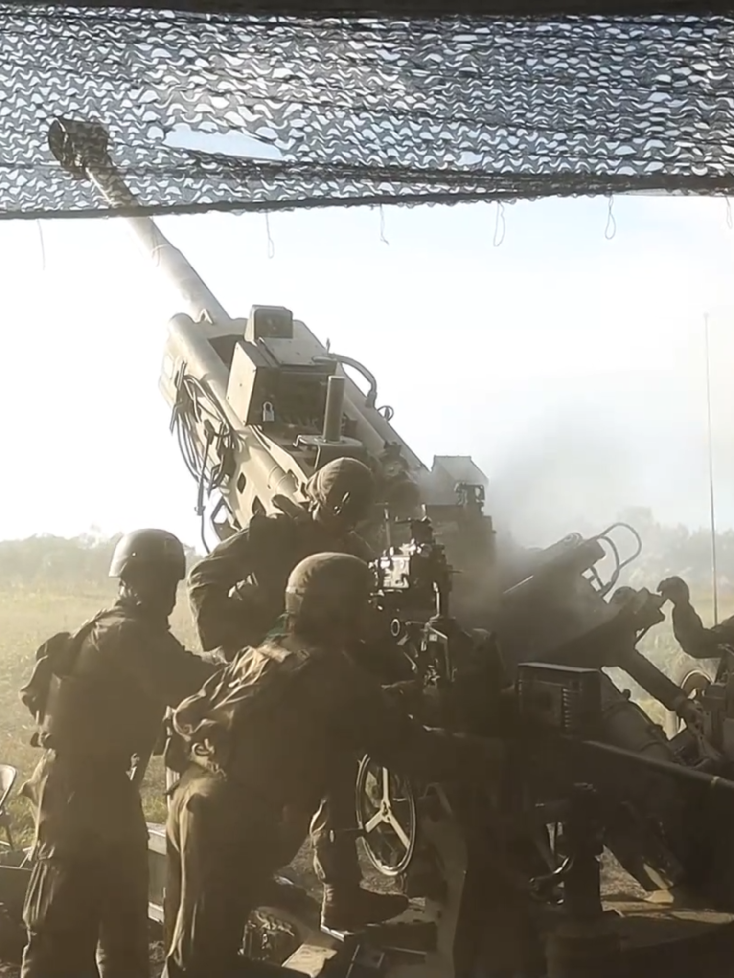 U.S. Marines fire M777 Howitzers