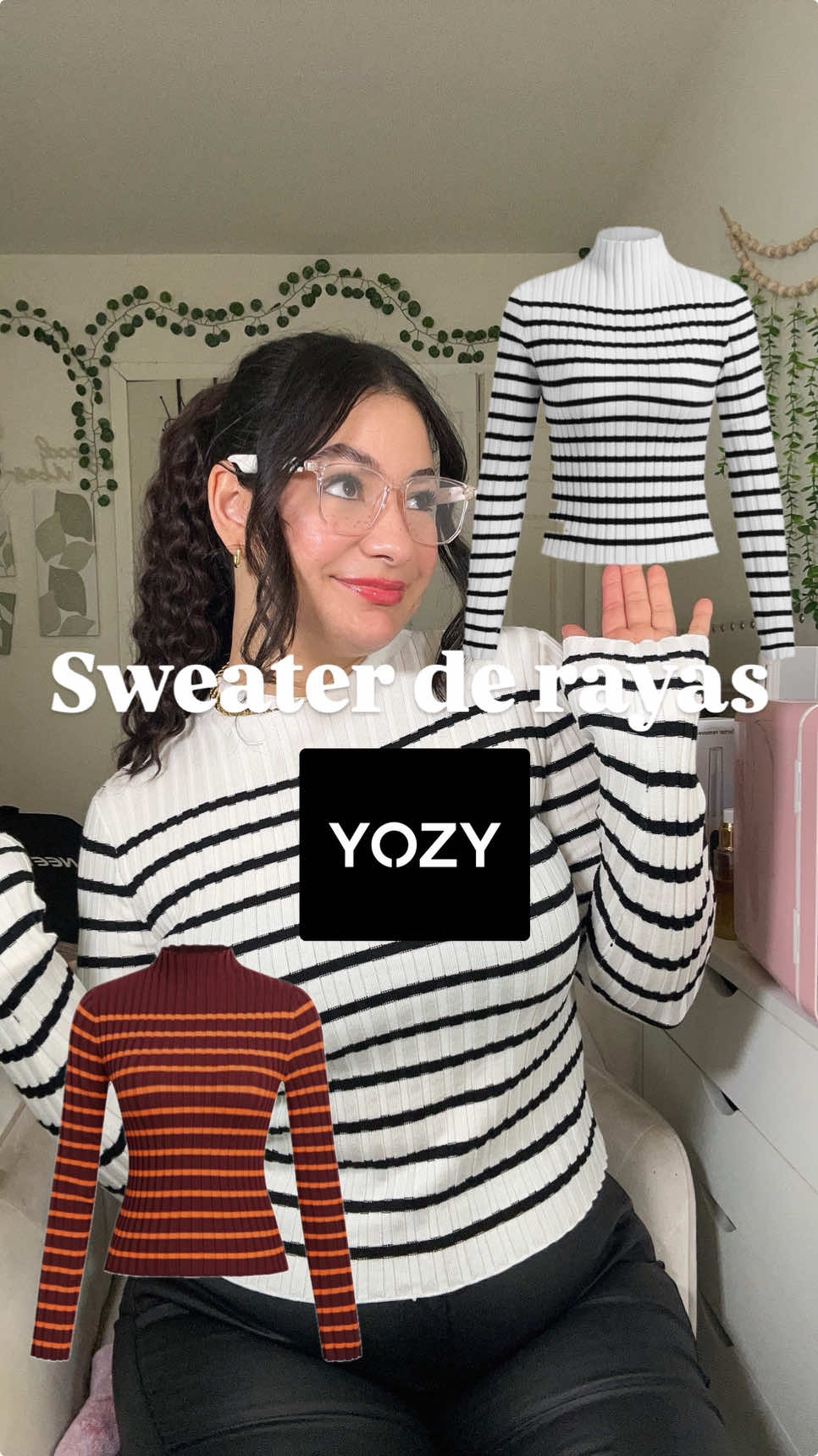 Basic striped swaeter, sweater basico de rayas para el otoño invierno, ropa en tendencia para temporada de invierno, sweater de rayas blanco con negro, yozy clothing, yozy fashion #yozy #yozyfashion #yozyclothing #stripedsweater #ootdsweater #stripedshirt #rayas #basicoutfit #fashionessentials #tiktokshopfinds #tiktokshopblackfriday #tiktokshopcybermonday #TikTokShopFashion #ootdideas 