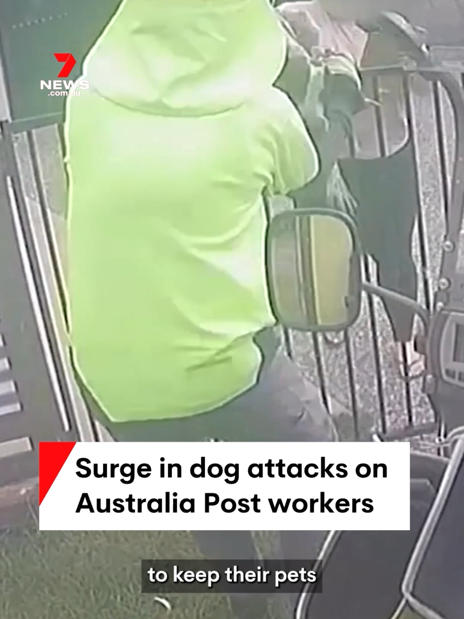 Australia Post is pleading with dog owners to keep their pets under control after a frightening surge in attacks on posties. #dog #dogs #dogattack #dogowner #dogowners #auspost #australiapost #post #postie #postiebike #mail #parcel #delivery #7NEWS