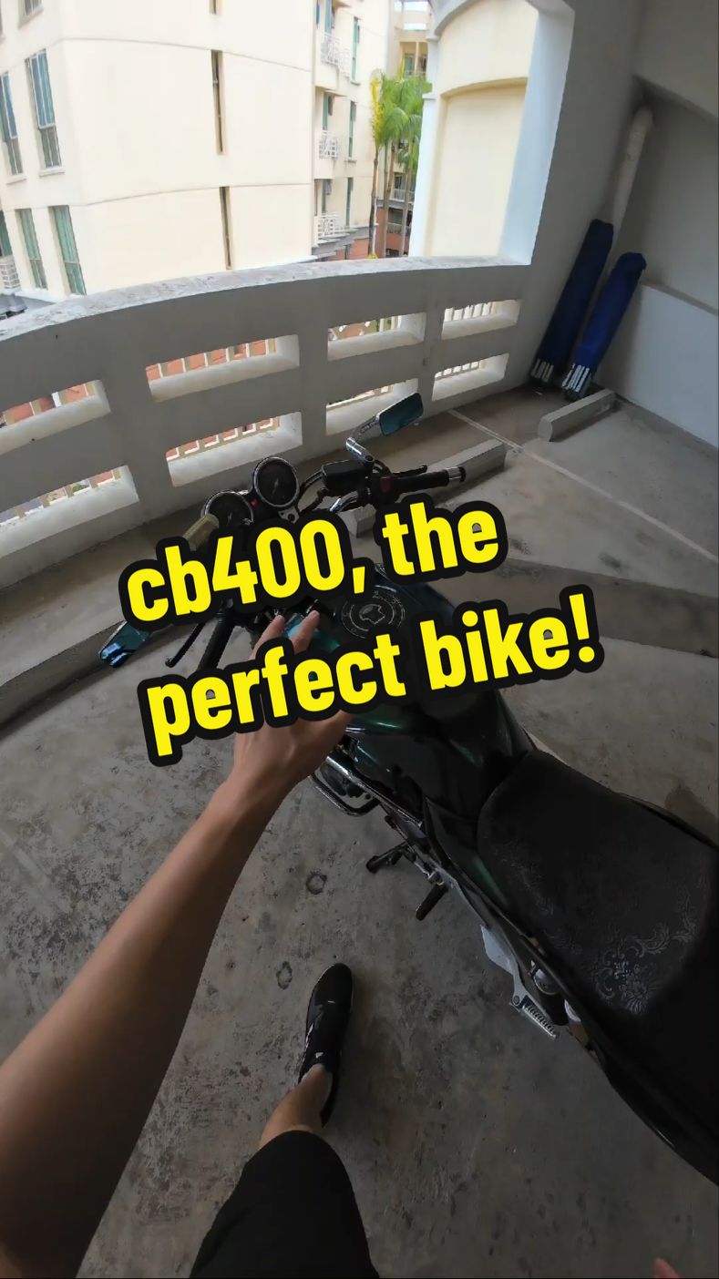 The cb400 is the perfect bike for you!  Find this bike on our carousell page!  #singapore #honda #motorcycle 