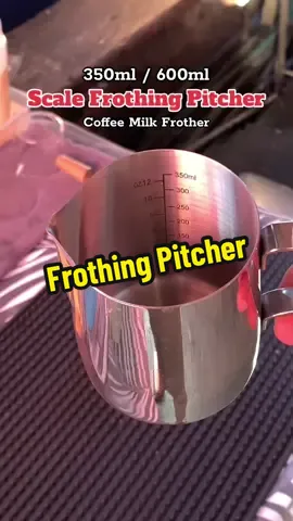 Scale Frothing Pitcher for coffee milk #pitcher #scale #frother 