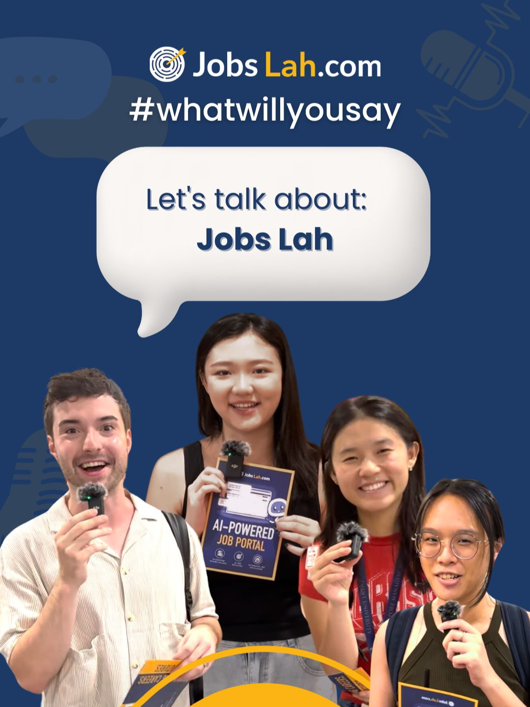 We asked the students of SMU what they think Jobs Lah is and what we do! As an AI-powered job portal, Jobs Lah offers unique features designed to help jobseekers land their dream jobs with ease. ​ Explore our 3 key specialties and earn a $5 welcome bonus when you sign up! 💰​ Sign up with Jobs Lah today at www.jobslah.com or download the app! ​ #SMU #StreetInterview #Campusinterview #SMUCampus #AIPowered #JobPortal #AIFeatures #Jobseekers #JobMatching #ResumeBuilder