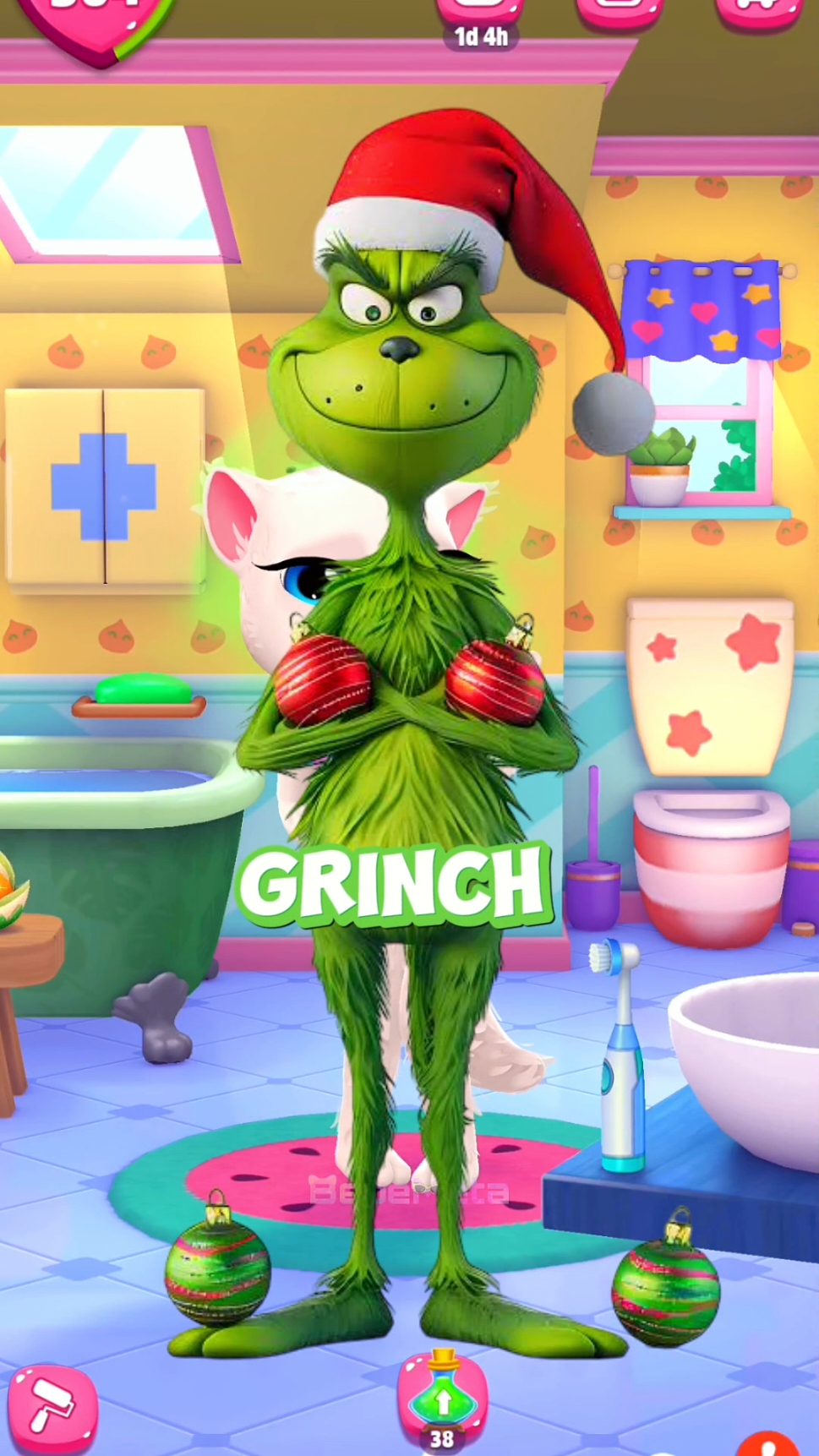 THE GRINCH in CHRISTMAS COSTUME (My Talking Angela 2 Cosplay) 🌹FOLLOW ME🌹  Tiktok : _bebemeta Facebook : @bebemetav2 YouTube : Bebemeta THANK YOU 😊 GOD BLESS YOU🤍 🤍♥️💙❤️💚💜💛 #mytalkingangela2 #cosplay #makeover #bebemeta #mytalkingangela #mytalkingtom #mytalkingtom2 #mytalkingangela2edits #gameplay #makeup #thegrinch #thegrinchwhostolechristmas #grinch #christmas #cosplay  #outfitideas #events  COME and JOIN  My Talking Angela as we Embark to a whole new world of Fun.By Playing with me we can Do Makeover, we can Dance ,we can play different instruments,we can do Karate's and other stuff,and we can also make our own Ice Cream and Cake!  I hope you do well and i will be waiting for you🤍♥️😘.