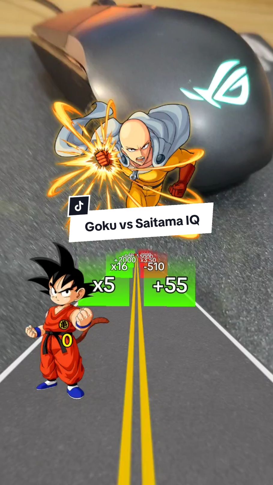 Impossible! Goku vs Saitama #gamesnotiktok #gamerentiktok #gamefilter #filtro #anime #goku 