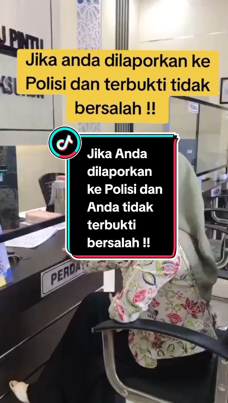 Jika Anda dilapor ke polisi dan terbukti tidak Bersalah !! jangan diam saja !! laporkan balik yang telah melapor anda 🔥 #fypシ゚viral #pengacaraaceh #acehlawyer #edukasihukum #pengacaraperempuan #lawyeraceh #pidana #peradi #advokat 