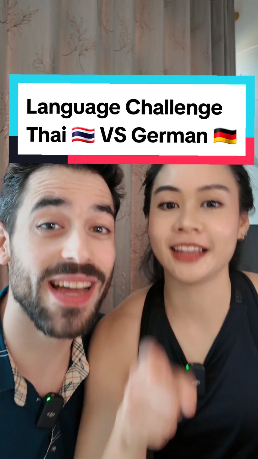 Language Challenge. Thai vs German. Counting from 1-10 🇹🇭🇩🇪 #dkinthailand #tiktokuni #thailand #thailand🇹🇭 #tips #language  #german #thai #challenge 