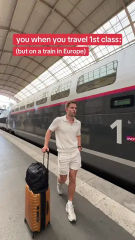 first class on a train in Europe is ✨ something else ✨ with an @Eurail pass #europe #comedy 
