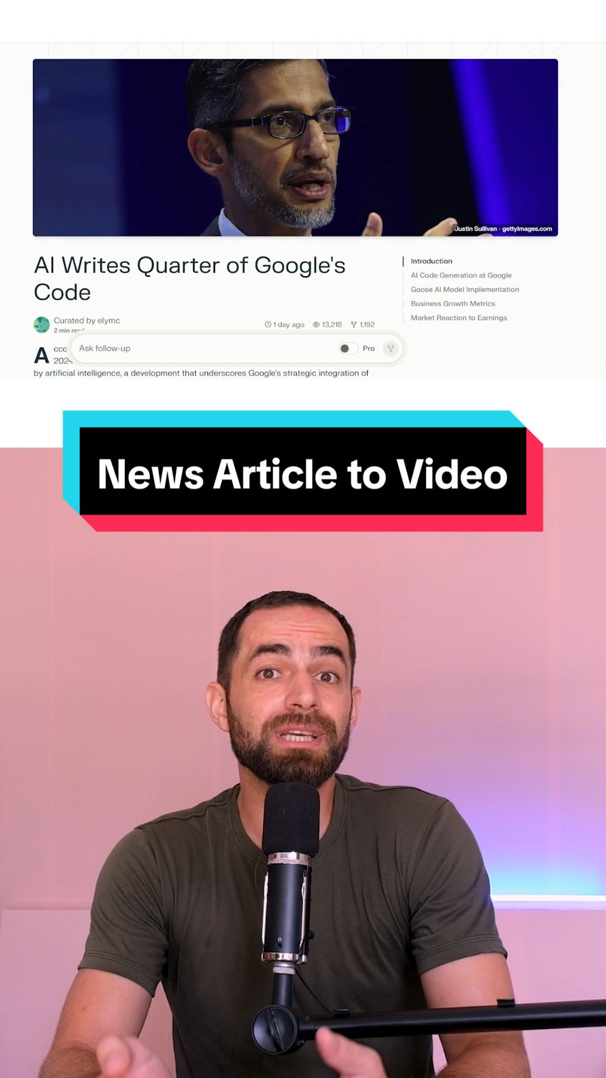 Turn any News Article into an AI Generated Video with Invideo AI. #aivideo #texttovideoai #aivideogeneration #aivideogenerator #invideoai #ai #aivideo #aivideocreation 