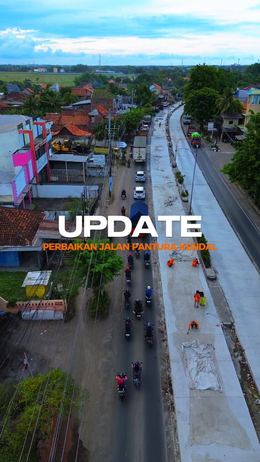 Update perbaikan jalan pantura Kendal. #Kendal #Kendalra #jalanpantura #drone #dronevideo #dji #cinematicdrone #djimini3