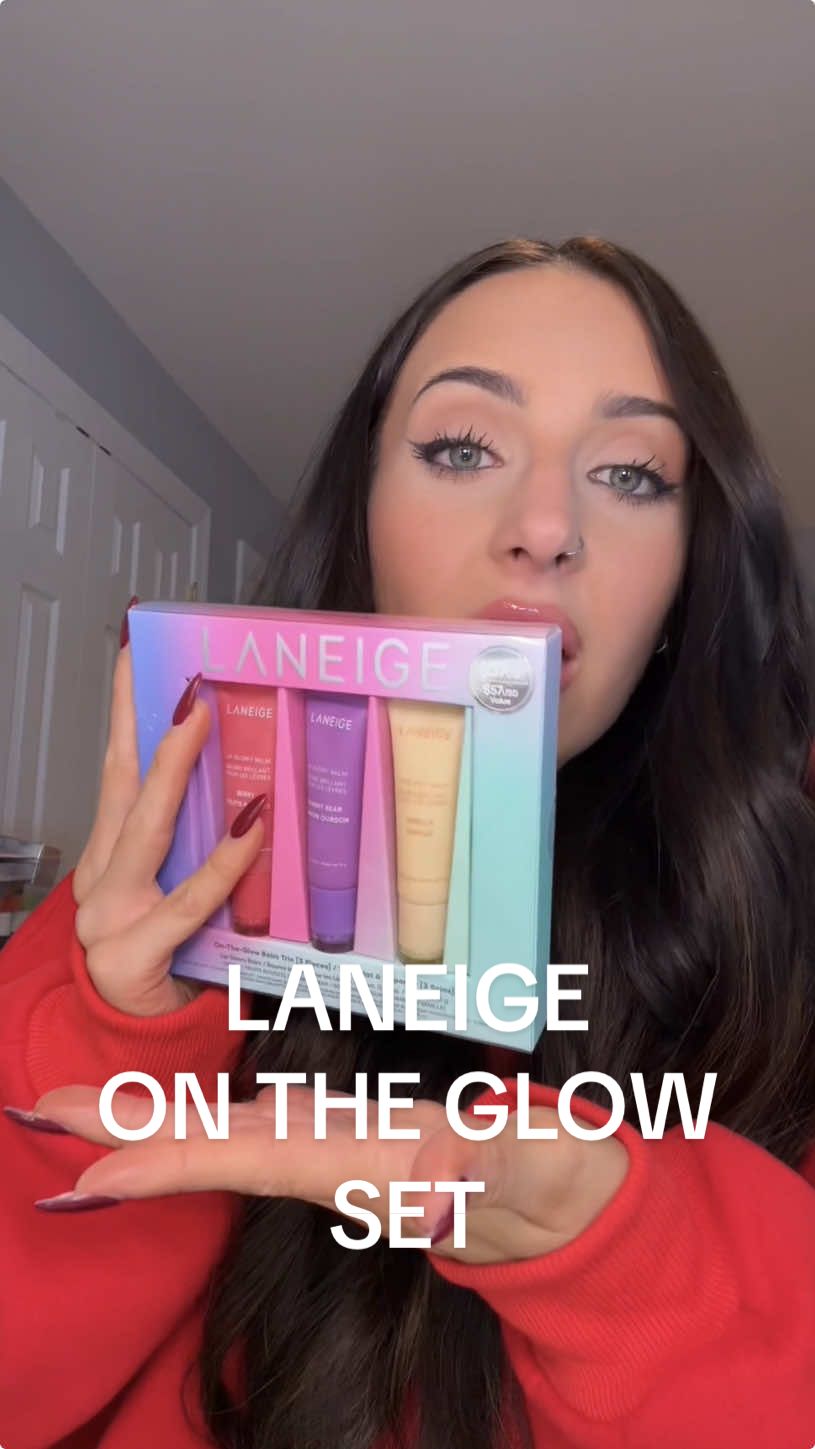 3 full size @laneige_us glowy balms for less than 2!  ✨$57 value for $37 (normally 2 cost $38!) ✨3 full size lip balms: berry, vanilla, gummy bear perfect stocking stuff, gift, or treat yourself! #laneige #laneigelipglowybalm #laneigeglowybalm #laneigelipmask #lipbalm #beautydeals #holidaygifts #TTSBeautyBesties #laneigelipsleepingmask #TikTokShopBlackFriday #TikTokShopCyberMonday #starcreatorcompetition #berrylipbalm #gummybearlipbalm #treatyourself #lipcombo #holidaygifts #wishlist #affordablelipcombo #lipmask 