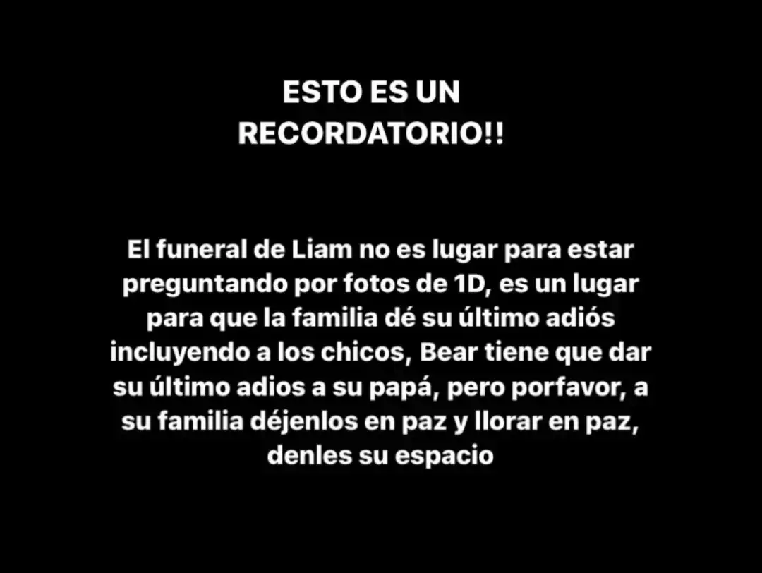 dejen que este  momento  sea privado y de la familia por favor porque ya es  mucho el sufrimiento que han tenido que  pasar y el de su papa de haber hido a Argentina mejor dejen que sea momento intimo para no hacer la situacion peor de lo que ya esta💔 #viralvideo #foryou #foryoupage #paratupagina #fyp #Payno #ripliampayne 