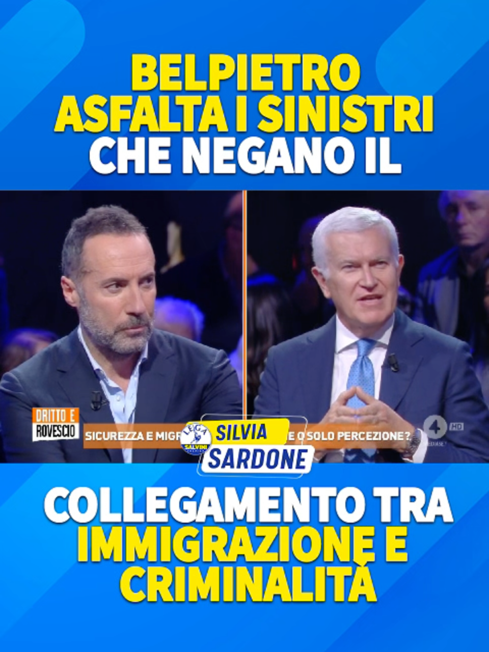 A sinistra per troppo buonismo negano l'evidente interazione tra immigrazione e delinquenza: lo dicono i dati come giustamente segnala Belpietro. #belpietro #immigrazione #criminalità #drittoerovescio