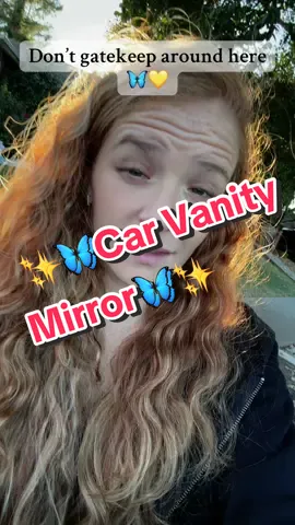 Best car accessories for all girlies🦋💛✨ #carvanity #mirror #white #rechargeable #blackfridaysale #tiktokshop #cybermondaydeals #tiktokshopblackfriday #tiktokshopcybermonday #joytus 