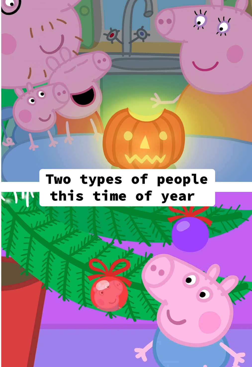 We can’t lie, we might be slightly excited for the holidays 🤣🎄 #peppapig #holidays #parentsoftiktok 