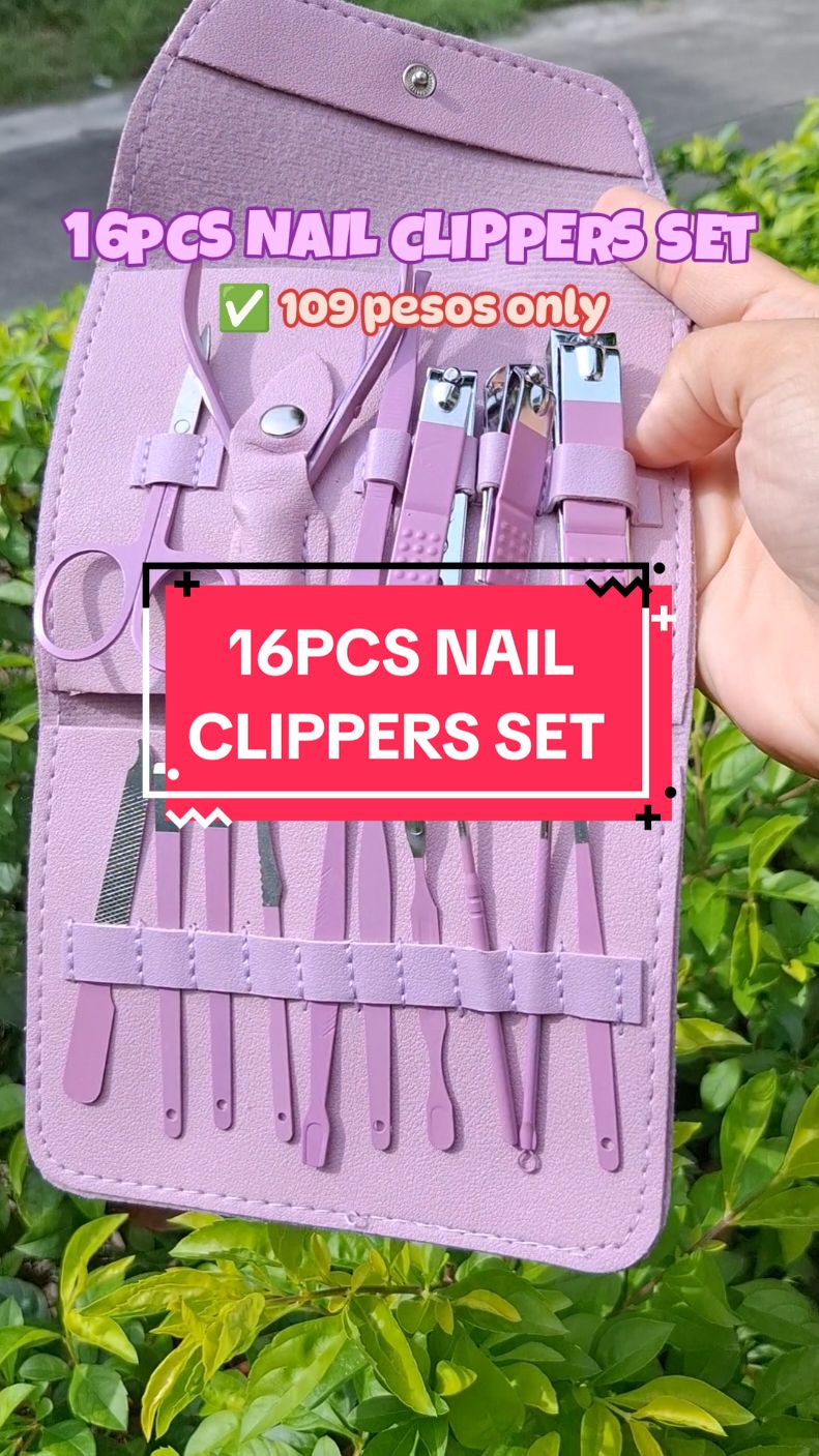 Perfect pang gift this Christmas dahil 16pcs na tapos 109 pesos lang. ✅️✅️✅️ #manicure #pedicure #manicureset #nailclippers #nailcare #gift #giftideas #perfectgift #christmasgift  #tiktokfinds #tiktokmademebuyit #recosniey #fyp #trending 