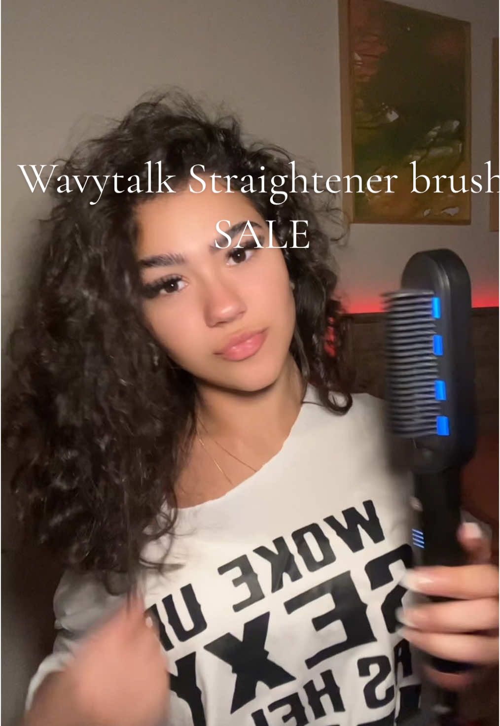 Absolutely in love! Get it while you can! @wavytalkofficial @wavytalk_us #wavytalk #hair #curls #curly #curlyhair #hairtutorials #hairgoals #fallhair #hairproducts #TikTokShop #blackfriday #sale #shinyhair #TikTokBeauty #tiktokshopblackfriday #tiktokshopcybermonday #straightenerbrush #straighthair #curlytostraight