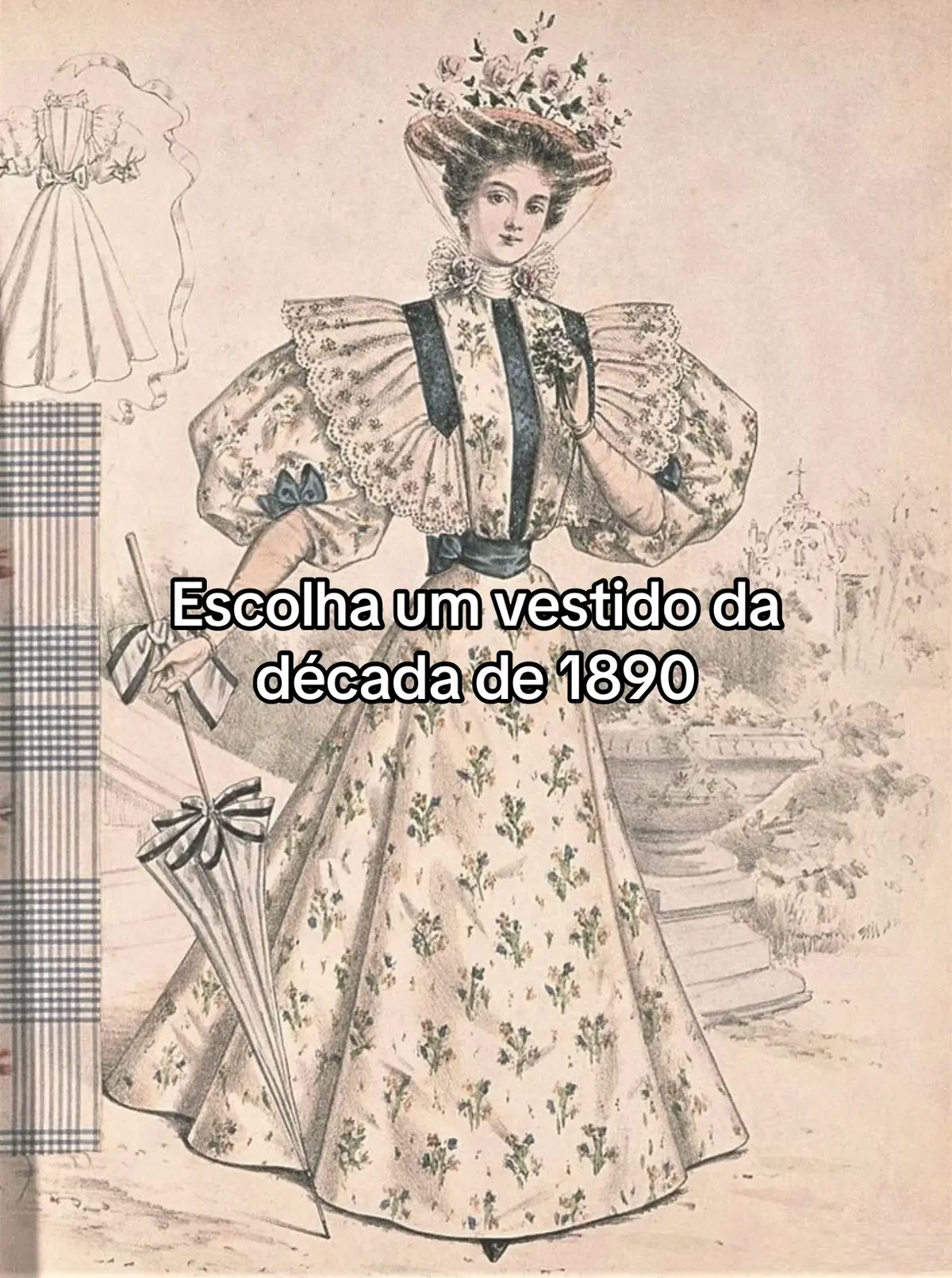 Escolha um vestido da década de 1890#foryou#fyp#fyy#historicalfashion#fashionhistory#historicaldress#19thcenturyfashion#1890sfashion